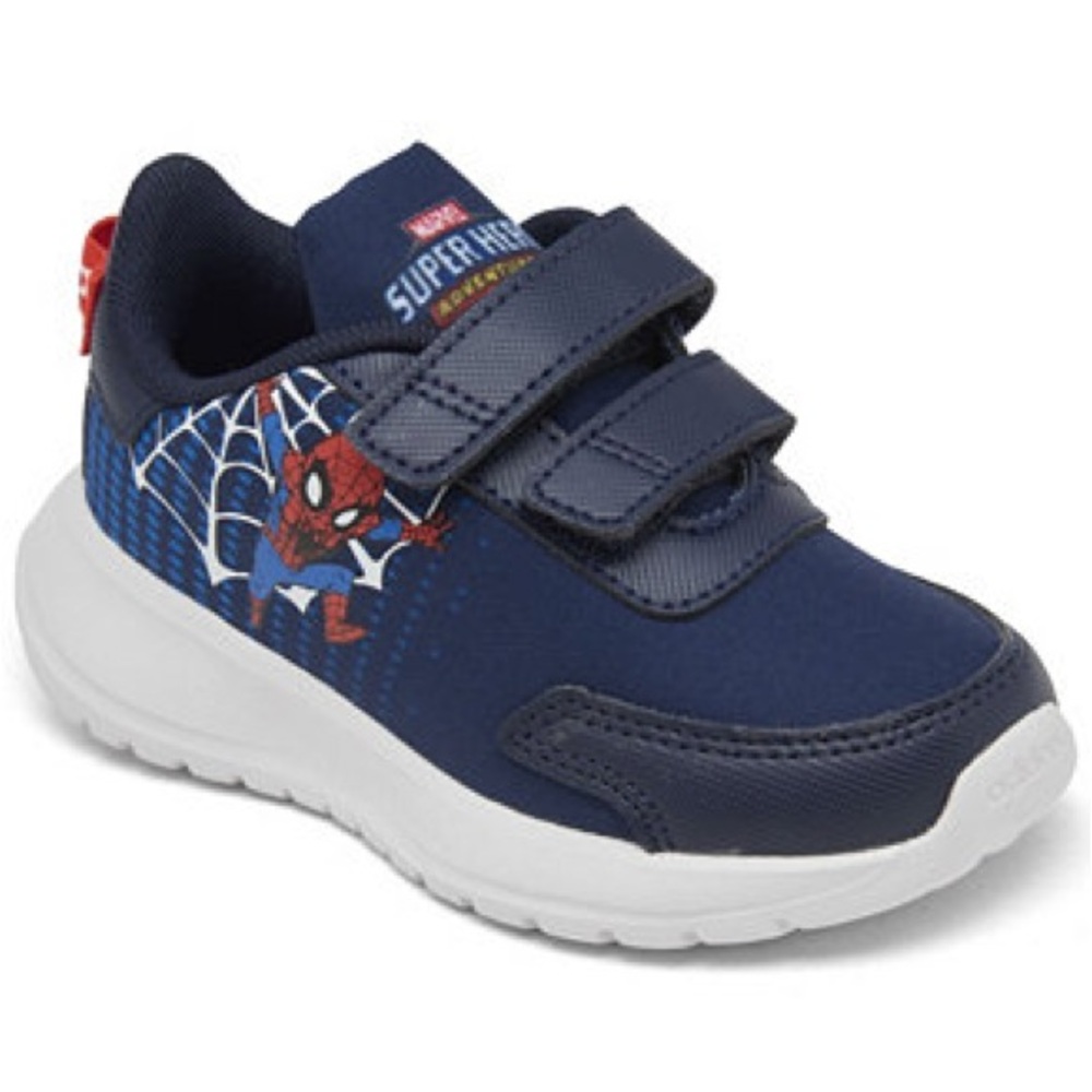 adidas x Marvel Neo Tensaur Running Sneakers Spider-Man Kids Shoes Navy Red 11